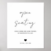 ミニマリスト結婚の赤ちゃんシャワーを開く ポスター (正面)