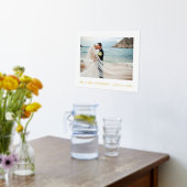 ミニマリスト結婚エレガンスの写真白と金ゴールド 箔ポスター (レイダウン (キッチン))