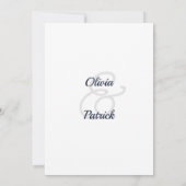 ミニマリスト結婚グラム 招待状 (裏面)