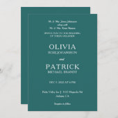 ミニマリスト結婚グラム 招待状 (正面/裏面)