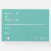 ミニマリスト結婚グリーンズゲストブック ゲストブック (正面)