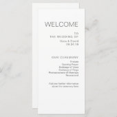 ミニマリスト結婚シック | グレープログラム プログラム (正面/裏面)