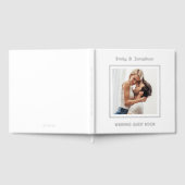 ミニマリスト結婚スクエア写真集 ゲストブック (全面)