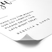 ミニマリスト結婚スクリプトのスナックステーションの看板 ポスター (角)