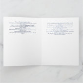 ミニマリスト結婚スケッチのキャンドル冊子/プログラム カード (内部)