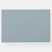 ミニマリスト結婚ダスティブルーのゲストブック ゲストブック (裏面)