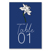 ミニマリスト結婚ナルキッスのテーブル番号 テーブルナンバー (正面)