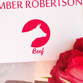 ミニマリスト結婚ビーフのゲストの食事の選択 ラバースタンプ