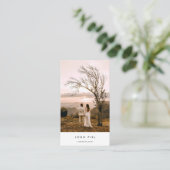 ミニマリスト結婚フリーランスの写真家 名刺 (スタンド正面)