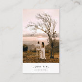 ミニマリスト結婚フリーランスの写真家 名刺 (正面)