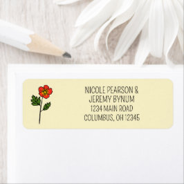 ミニマリスト結婚プリムローズ住所 シール