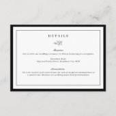 ミニマリスト結婚リーフの詳細エンクロージャカード エンクロージャーカード (正面)