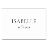 ミニマリスト結婚式パーティーのディナーと特別イベント テーブルナンバー (正面)