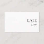 ミニマリスト結婚式パーティーディナー予約席 プレイスカード (正面)