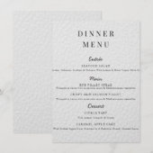 ミニマリスト結婚式メニューポスター シンプルな結婚式 メニュー (正面/裏面)