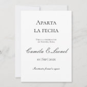 ミニマリスト結婚式 セーブ・ザ・デート セーブザデート (正面)