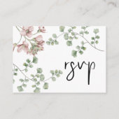 ミニマリスト結婚式RSVP QRコード格納装置カード エンクロージャーカード (裏面)