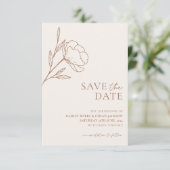 ミニマリスト結婚式Save the Date Botanical セーブザデート (スタンド正面)