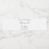 ミニマリスト結婚歓迎 ペットボトルラベル (シングルラベル)