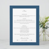 ミニマリスト結婚矢印 |マルセイユブルー メニュー (スタンド正面)