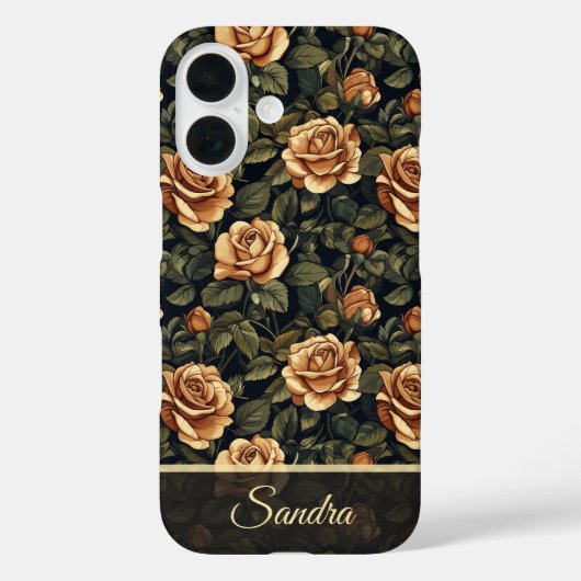 ミニマリスト結婚祝いバラの名前 Case-Mate iPhoneケース (裏面)