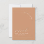 ミニマリスト結婚Rust Arch's Reserved Sign Card カード (正面)