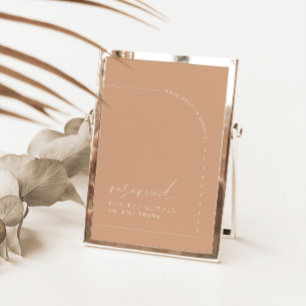 ミニマリスト結婚Rust Arch's Reserved Sign Card カード