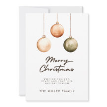 ミニマリスト緑の自然オーナメントクリスマス