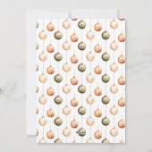 ミニマリスト緑の自然オーナメントクリスマス シーズンカード (裏面)