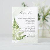 ミニマリスト緑シダ エンクロージャーカード (スタンド正面)