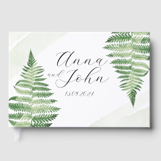 ミニマリスト緑シダ ゲストブック (正面)