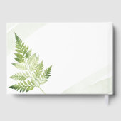 ミニマリスト緑シダ ゲストブック (裏面)