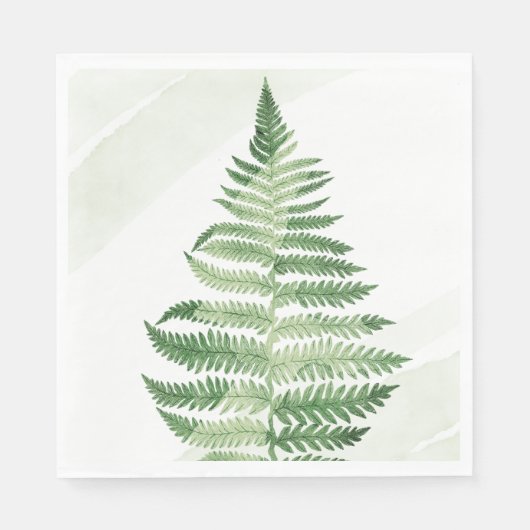 ミニマリスト緑シダ スタンダードランチョンナプキン (正面)