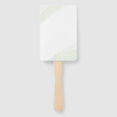 ミニマリスト緑シダ ハンドファン (裏面)