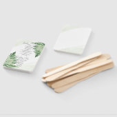 ミニマリスト緑シダ ハンドファン (組立なし)