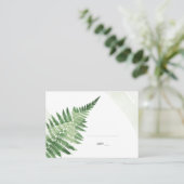 ミニマリスト緑シダ プレイスカード (スタンド正面)