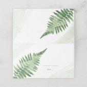 ミニマリスト緑シダ プレイスカード (外部開封)