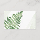 ミニマリスト緑シダ プレイスカード (裏面)