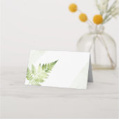 ミニマリスト緑シダ プレイスカード (裏面)