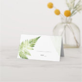ミニマリスト緑シダ プレイスカード (正面)