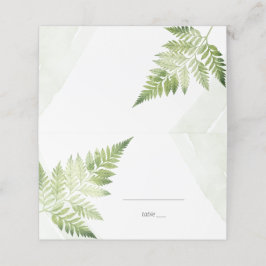 ミニマリスト緑シダ プレイスカード