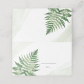 ミニマリスト緑シダ プレイスカード (外部開封)