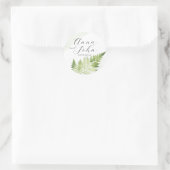 ミニマリスト緑シダ ラウンドシール (バッグ)