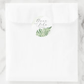 ミニマリスト緑シダ ラウンドシール (バッグ)