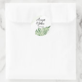 ミニマリスト緑シダ ラウンドシール (バッグ)