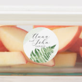 ミニマリスト緑シダ ラベル (貼付)