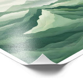 ミニマリスト緑山の美学ポスター フォトプリント (角)