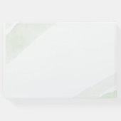 ミニマリスト緑結婚シダ徴候 ゲストブック (裏面)