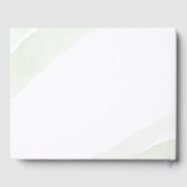 ミニマリスト緑結婚シダ徴候 ゲストブック (裏面)