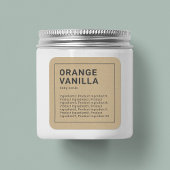 ミニマリスト縁どグレイ原料クラフトラベル スクエアシール